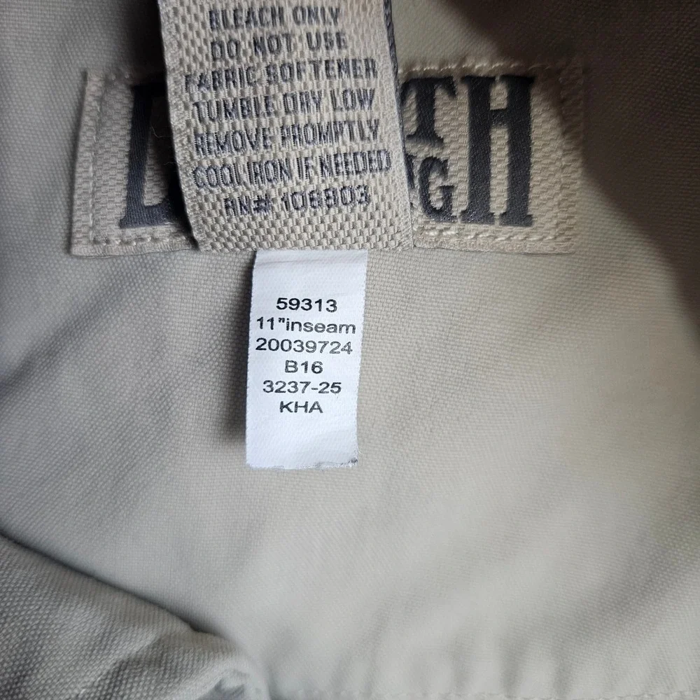 Duluth Trading Dry‎ On The Fly Cargo Shorts Men's 2XL Tan Khaki 11 Inseam READ